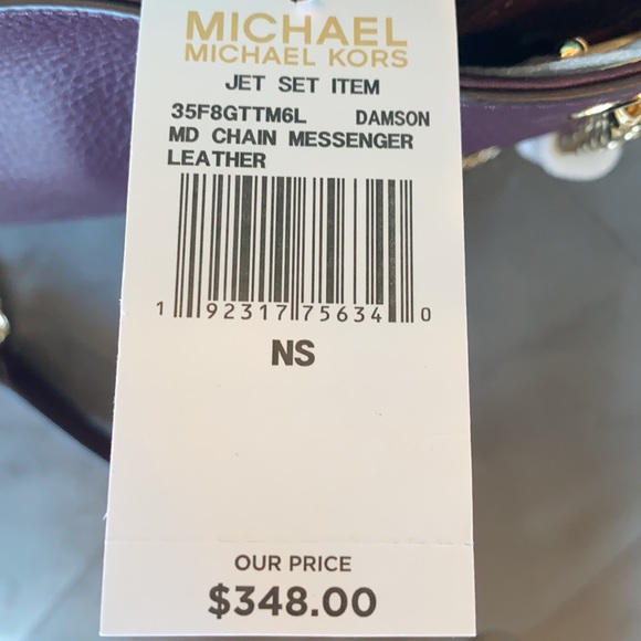 Michael Kors Damson Deep Burgundy Messenger Chain - Picture 5 of 5